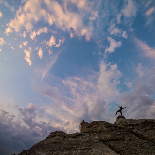 Isalo - On the top of a rock